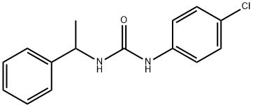 N-(4-chlorophenyl)-N'-(1-phenylethyl)urea Struktur