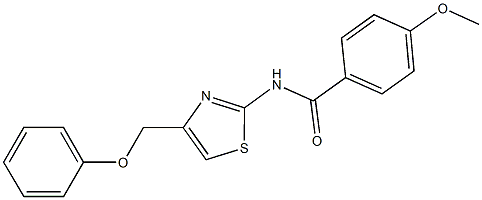 4-methoxy-N-[4-(phenoxymethyl)-1,3-thiazol-2-yl]benzamide Struktur