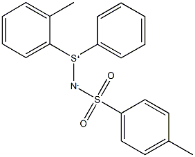 N-[(2-methylphenyl)phenylsulfonio]-N-[(4-methylbenzene)dioxosulfanyl]aminylene Struktur