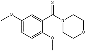 4-(2,5-dimethoxybenzothioyl)morpholine Struktur