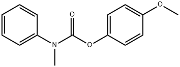 4-methoxyphenyl methyl(phenyl)carbamate Struktur