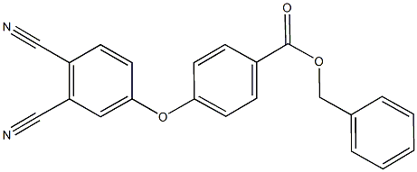 benzyl 4-(3,4-dicyanophenoxy)benzoate Struktur