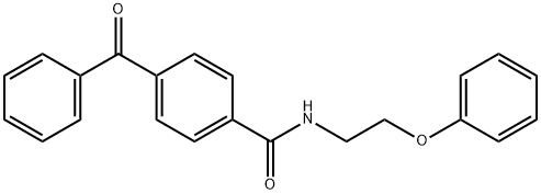 4-benzoyl-N-(2-phenoxyethyl)benzamide Struktur