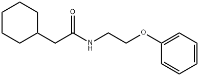 2-cyclohexyl-N-(2-phenoxyethyl)acetamide Struktur