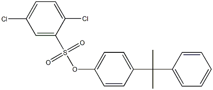 4-(1-methyl-1-phenylethyl)phenyl 2,5-dichlorobenzenesulfonate Struktur