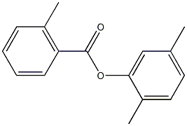 2,5-dimethylphenyl 2-methylbenzoate Struktur