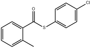 S-(4-chlorophenyl) 2-methylbenzenecarbothioate Struktur