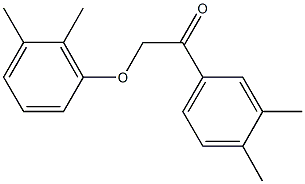 2-(2,3-dimethylphenoxy)-1-(3,4-dimethylphenyl)ethanone Struktur