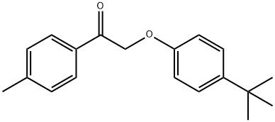 2-(4-tert-butylphenoxy)-1-(4-methylphenyl)ethanone Struktur