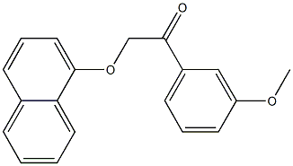 1-(3-methoxyphenyl)-2-(1-naphthyloxy)ethanone Struktur