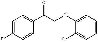 2-(2-chlorophenoxy)-1-(4-fluorophenyl)ethanone Struktur