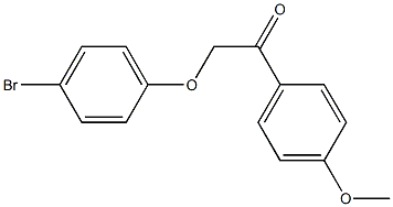 2-(4-bromophenoxy)-1-(4-methoxyphenyl)ethanone Struktur