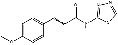 3-(4-methoxyphenyl)-N-(1,3,4-thiadiazol-2-yl)acrylamide Struktur