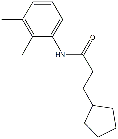 3-cyclopentyl-N-(2,3-dimethylphenyl)propanamide Struktur