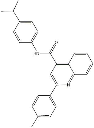 N-(4-isopropylphenyl)-2-(4-methylphenyl)quinoline-4-carboxamide Struktur