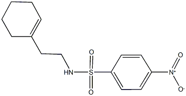 N-[2-(1-cyclohexen-1-yl)ethyl]-4-nitrobenzenesulfonamide Struktur