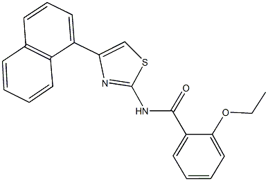 2-ethoxy-N-[4-(1-naphthyl)-1,3-thiazol-2-yl]benzamide Struktur