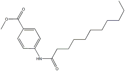 methyl 4-(undecanoylamino)benzoate Struktur