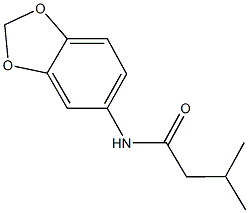 N-(1,3-benzodioxol-5-yl)-3-methylbutanamide Struktur