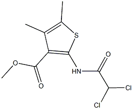 methyl 2-[(dichloroacetyl)amino]-4,5-dimethyl-3-thiophenecarboxylate Struktur