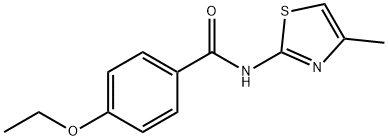 4-ethoxy-N-(4-methyl-1,3-thiazol-2-yl)benzamide Struktur