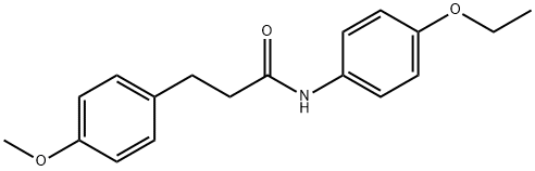 N-(4-ethoxyphenyl)-3-(4-methoxyphenyl)propanamide Struktur