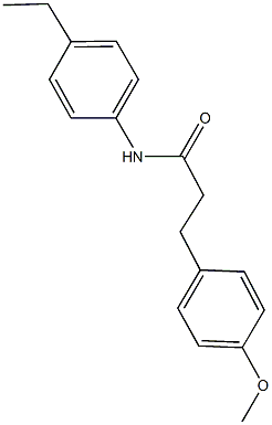 N-(4-ethylphenyl)-3-(4-methoxyphenyl)propanamide Struktur