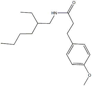 N-(2-ethylhexyl)-3-(4-methoxyphenyl)propanamide Struktur