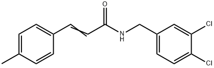 N-(3,4-dichlorobenzyl)-3-(4-methylphenyl)acrylamide Struktur