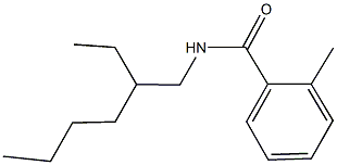 N-(2-ethylhexyl)-2-methylbenzamide Struktur