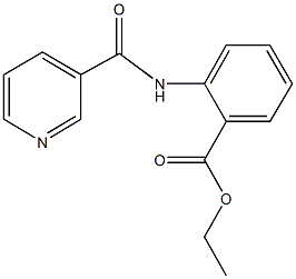 ethyl 2-[(3-pyridinylcarbonyl)amino]benzoate Struktur