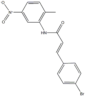 3-(4-bromophenyl)-N-{5-nitro-2-methylphenyl}acrylamide Struktur