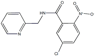 5-chloro-2-nitro-N-(2-pyridinylmethyl)benzamide Struktur