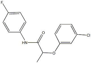 2-(3-chlorophenoxy)-N-(4-fluorophenyl)propanamide Struktur