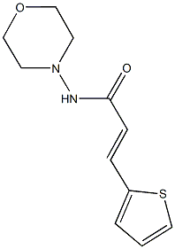 N-(4-morpholinyl)-3-(2-thienyl)acrylamide Struktur