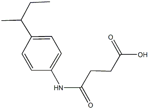 4-(4-sec-butylanilino)-4-oxobutanoic acid Struktur