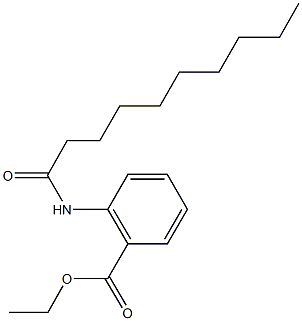 ethyl 2-(decanoylamino)benzoate Struktur