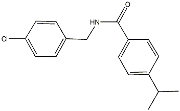 N-(4-chlorobenzyl)-4-isopropylbenzamide Struktur