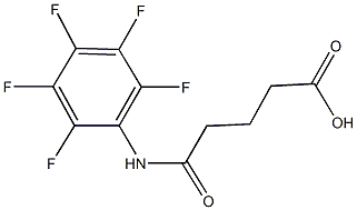 5-oxo-5-(2,3,4,5,6-pentafluoroanilino)pentanoic acid Struktur