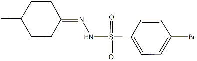 4-bromo-N'-(4-methylcyclohexylidene)benzenesulfonohydrazide Struktur