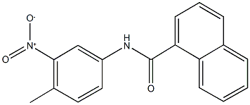 N-{3-nitro-4-methylphenyl}-1-naphthamide Struktur