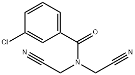 3-chloro-N,N-bis(cyanomethyl)benzamide Struktur