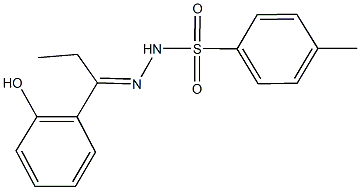 N'-[1-(2-hydroxyphenyl)propylidene]-4-methylbenzenesulfonohydrazide Struktur