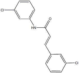 N,3-bis(3-chlorophenyl)acrylamide Struktur