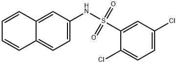 2,5-dichloro-N-(2-naphthyl)benzenesulfonamide Struktur