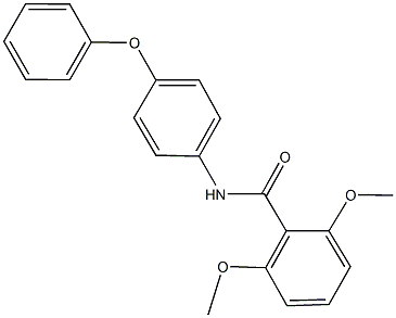 2,6-dimethoxy-N-(4-phenoxyphenyl)benzamide Struktur