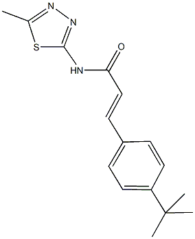 3-(4-tert-butylphenyl)-N-(5-methyl-1,3,4-thiadiazol-2-yl)acrylamide Struktur