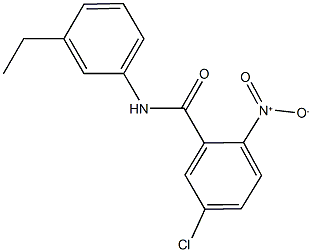 5-chloro-N-(3-ethylphenyl)-2-nitrobenzamide Struktur