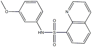 N-(3-methoxyphenyl)-8-quinolinesulfonamide Struktur