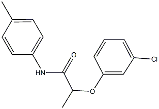 2-(3-chlorophenoxy)-N-(4-methylphenyl)propanamide Struktur